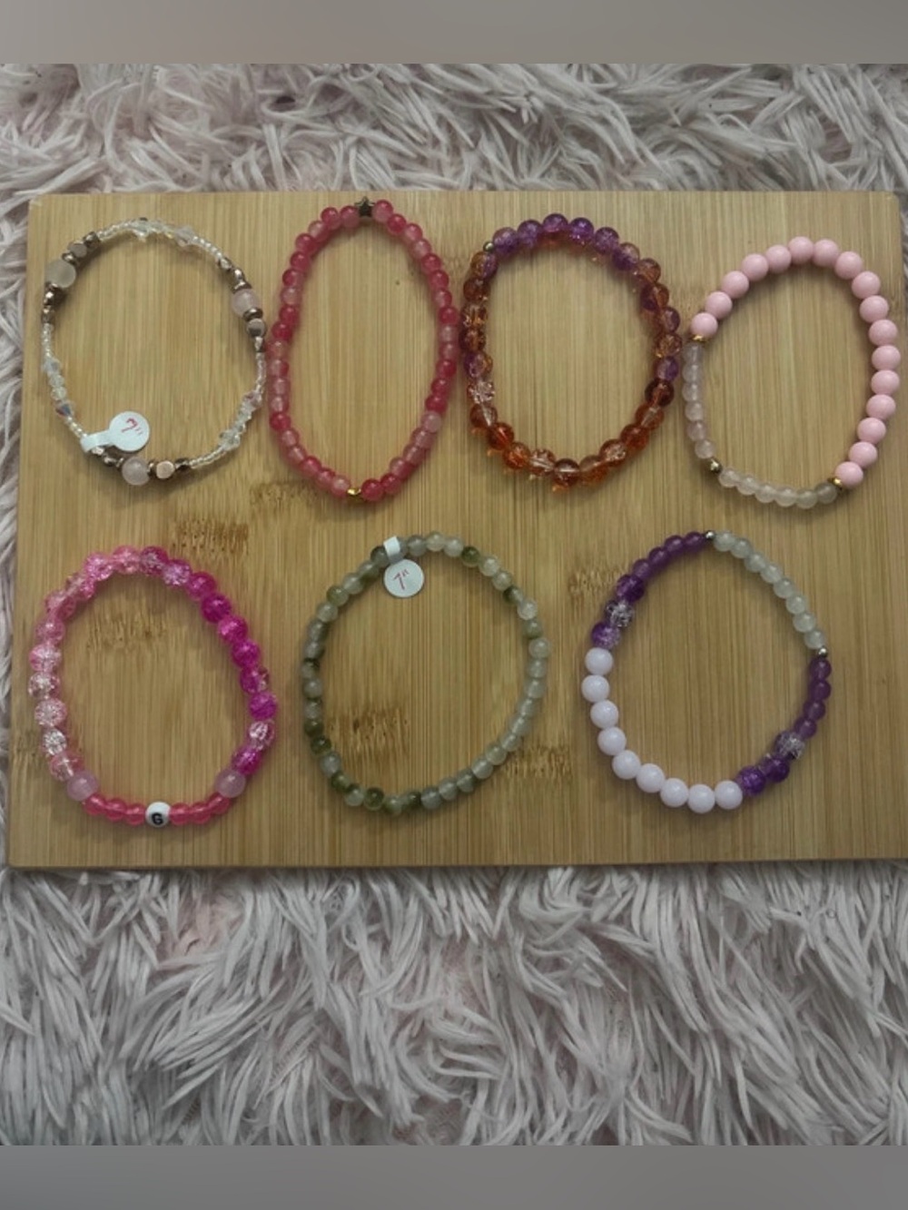 Handmade Beaded Stretch Bracelet (1) - Women Jewelry